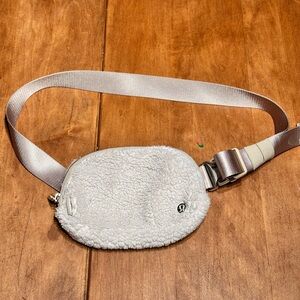Lululemon Cream Sherpa Belt Bag